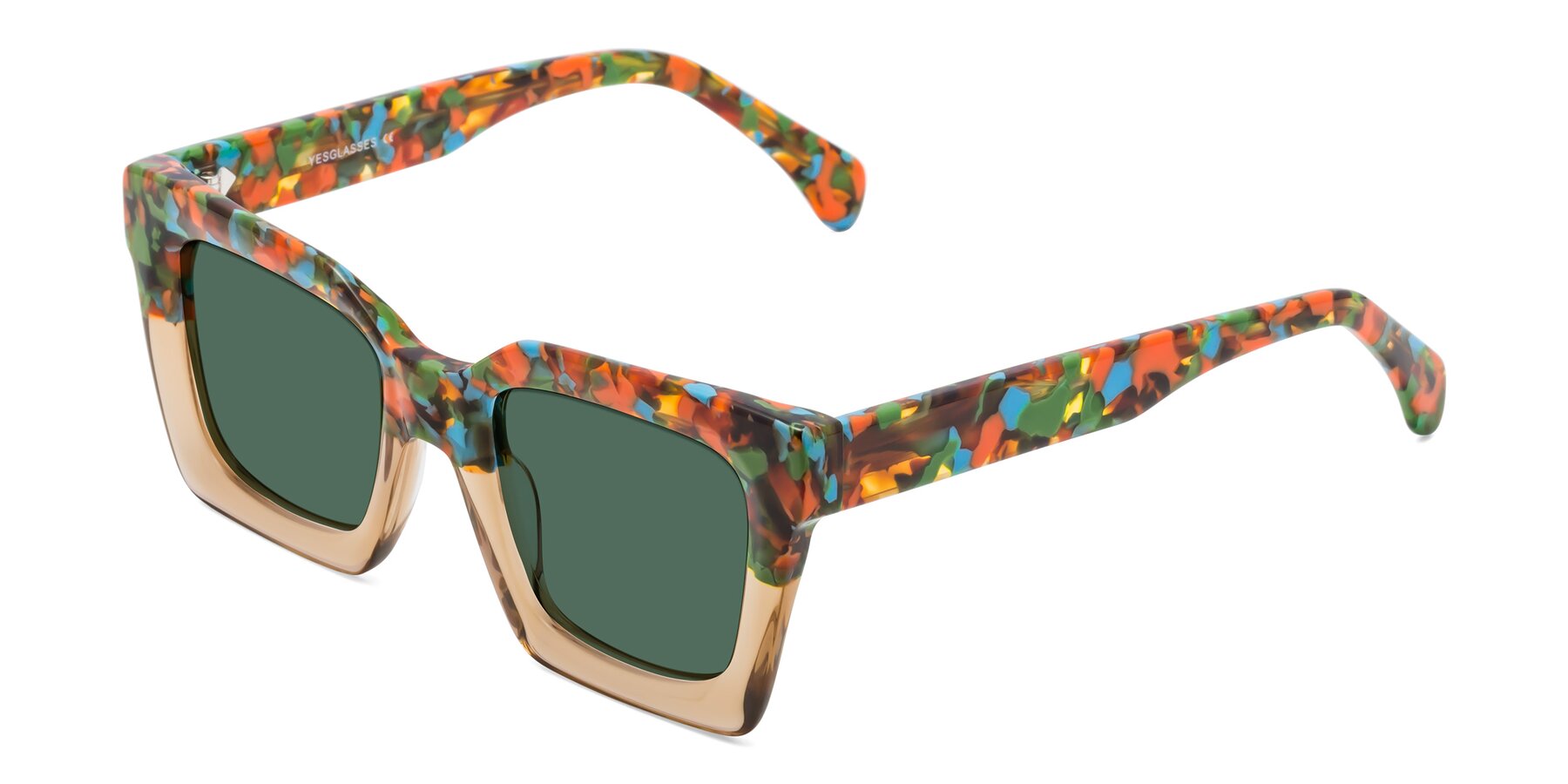Angle of Piper in Floral-Amber with Green Polarized Lenses