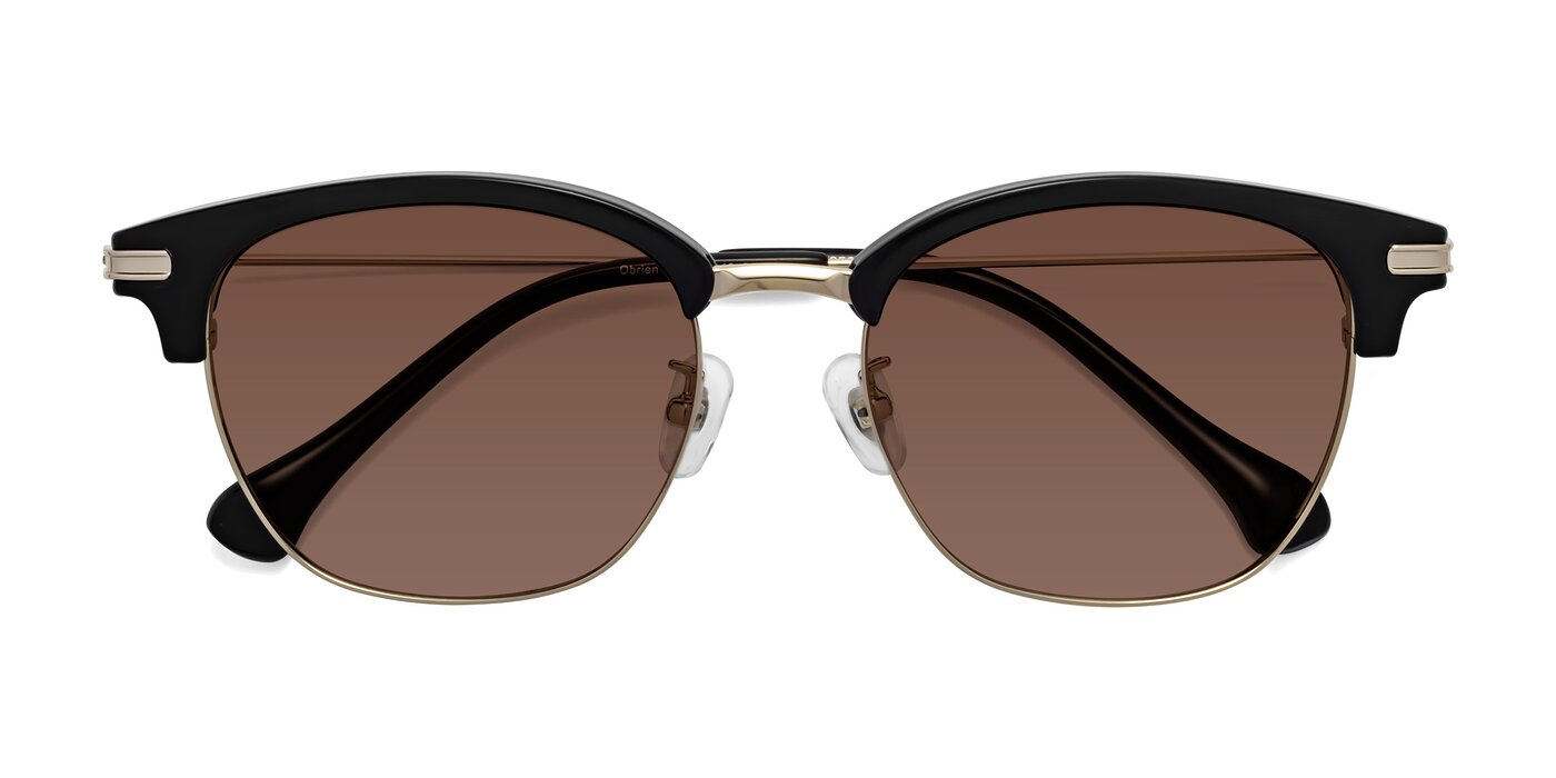 Obrien - Black / Gold Tinted Sunglasses