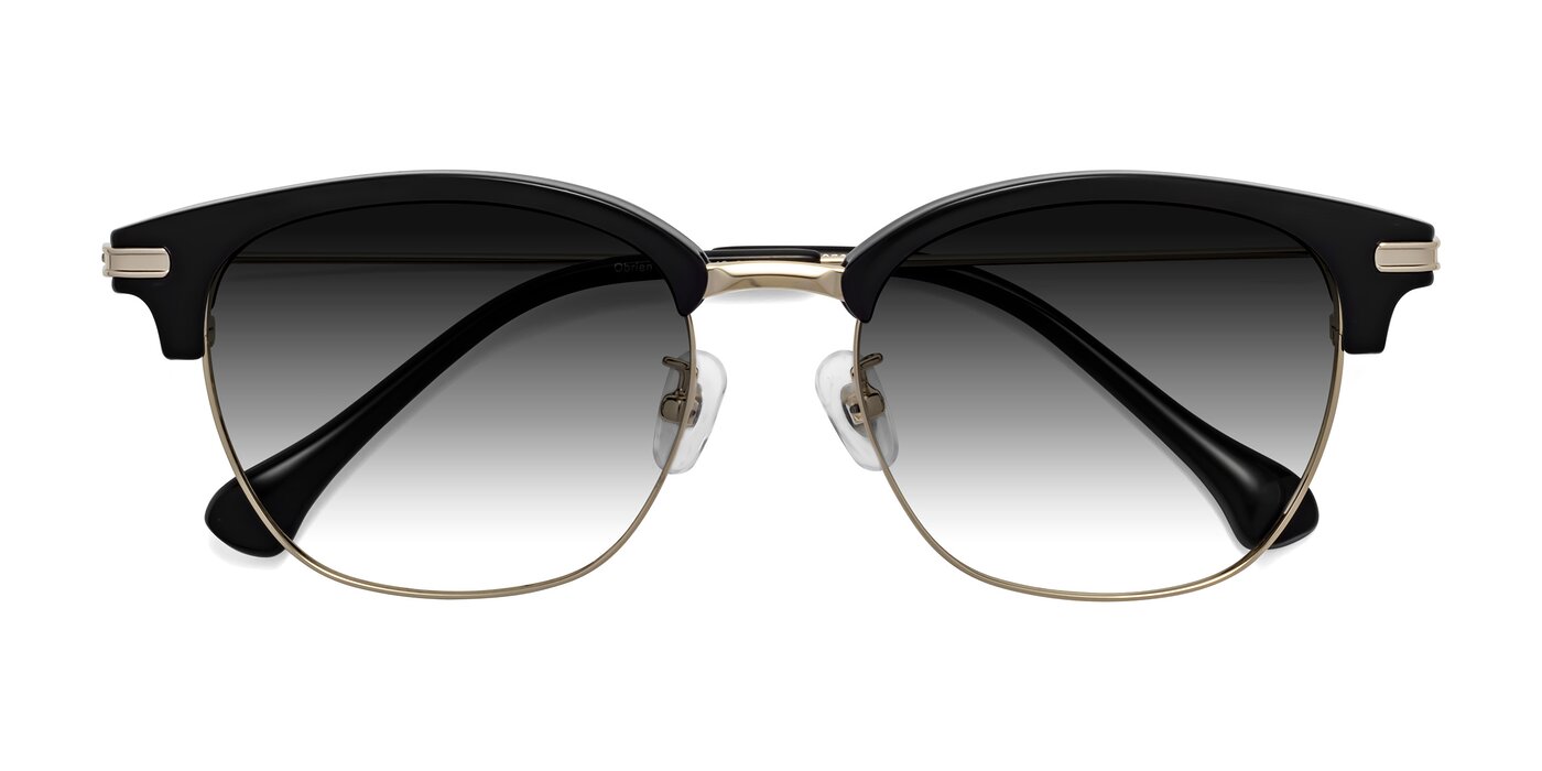 Obrien - Black/Gold Gradient Sunglasses