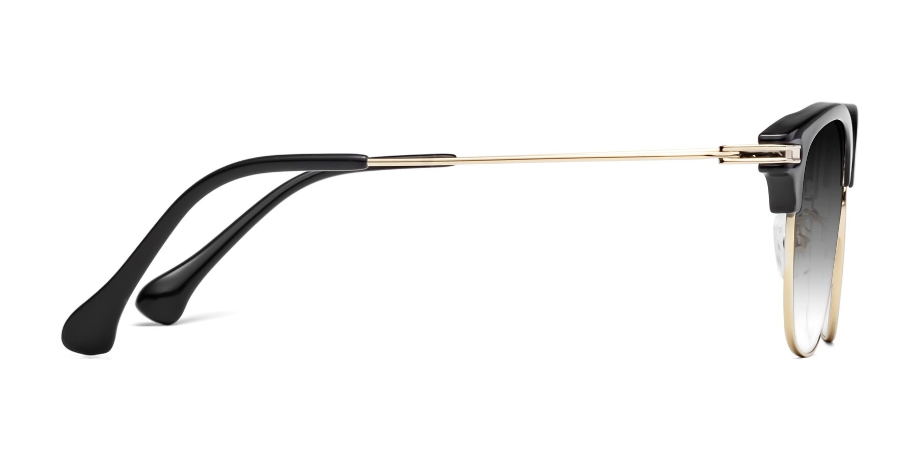 Side of Obrien in Black-Gold with Gray Gradient Lenses