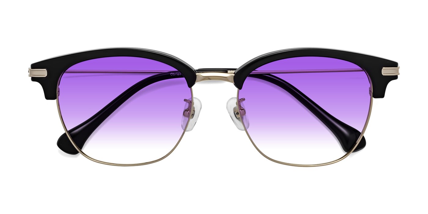 Obrien - Black/Gold Gradient Sunglasses