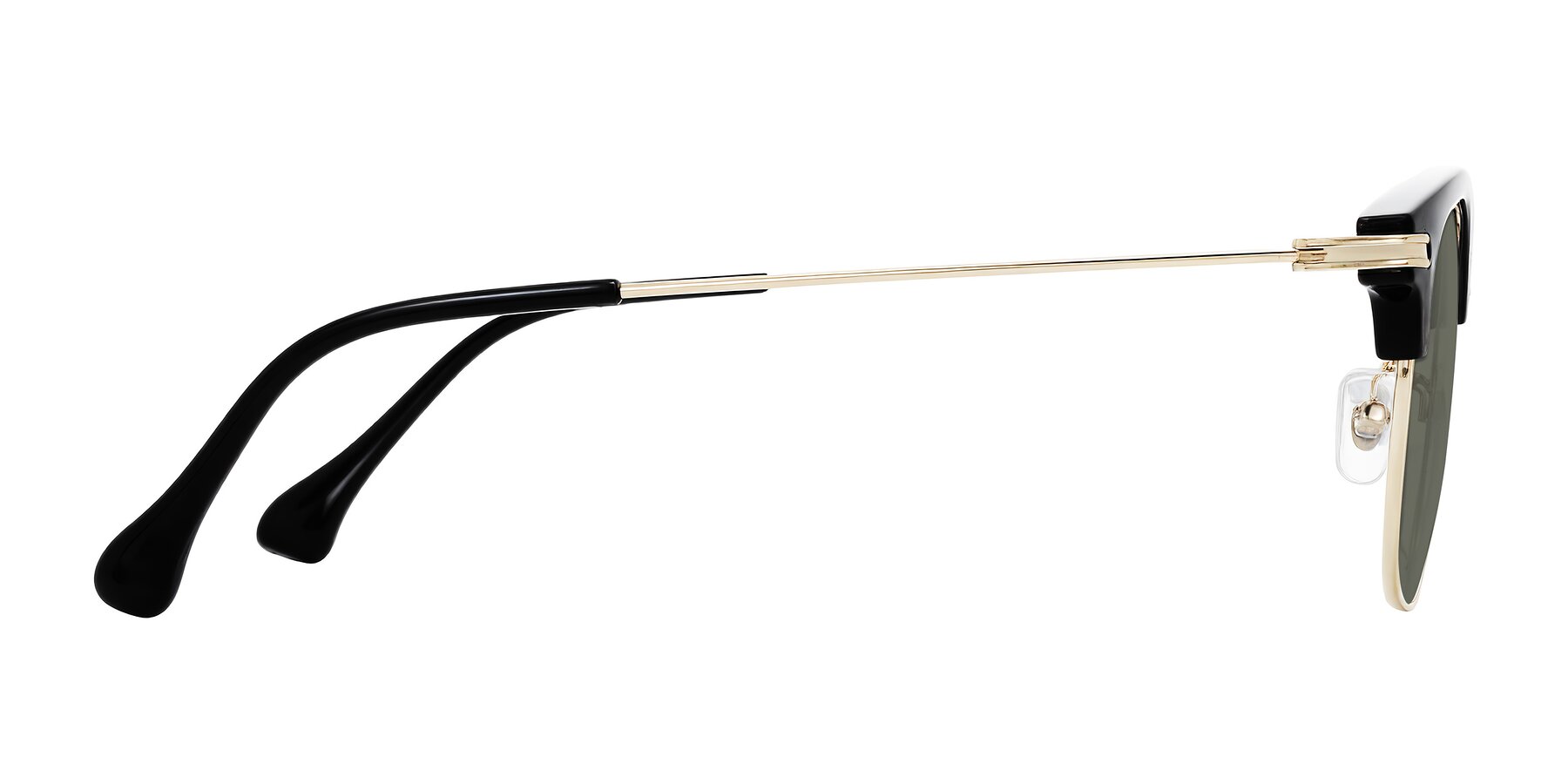 Side of Obrien in Black/Gold with Gray Polarized Lenses