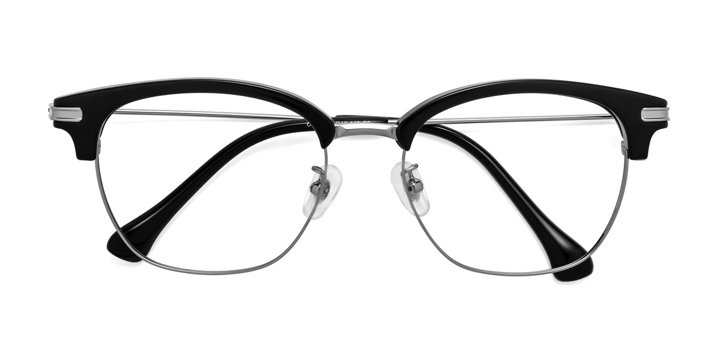 Obrien - Black / Sliver Reading Glasses