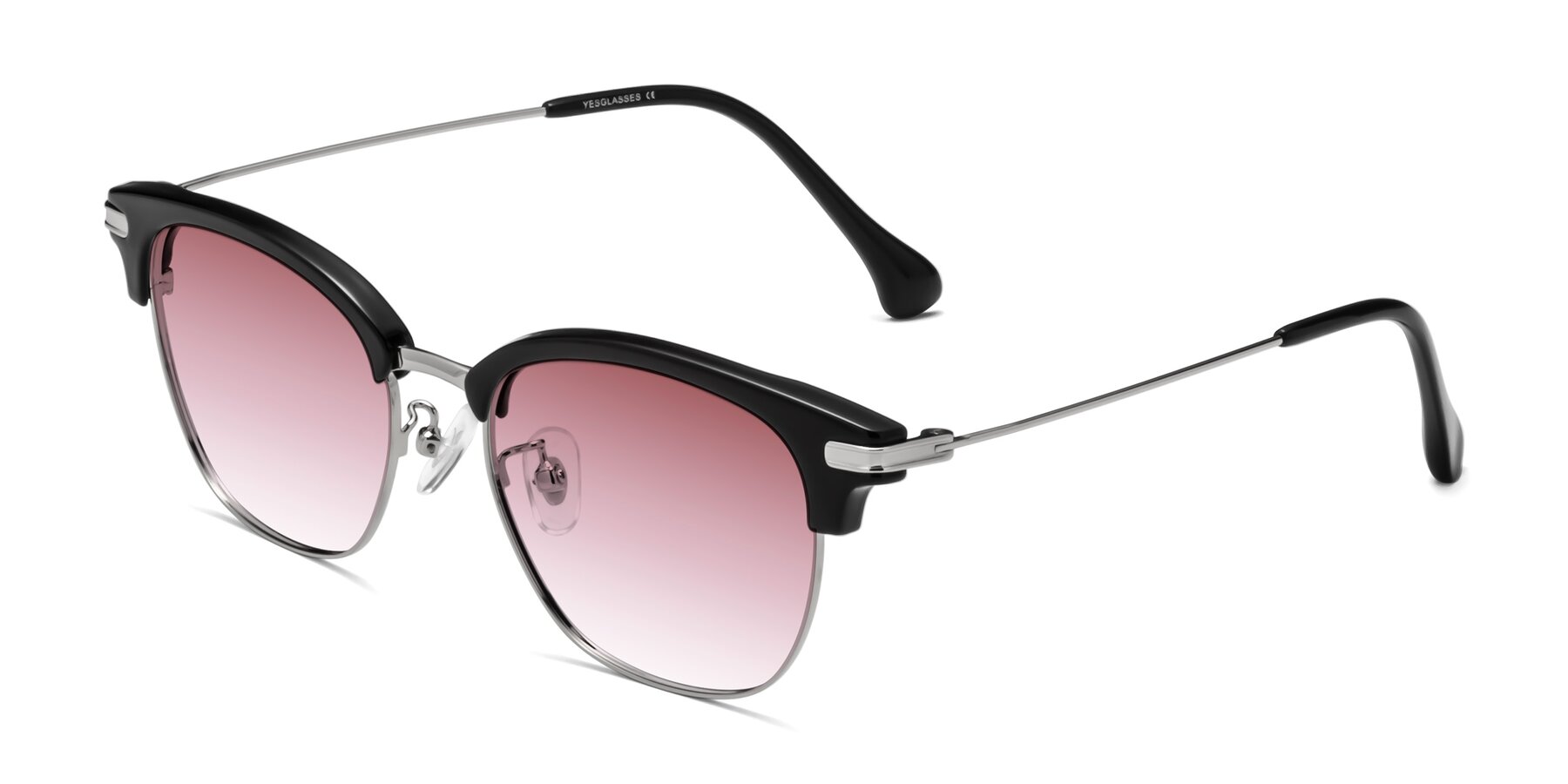 Angle of Obrien in Black-Sliver with Garnet Gradient Lenses