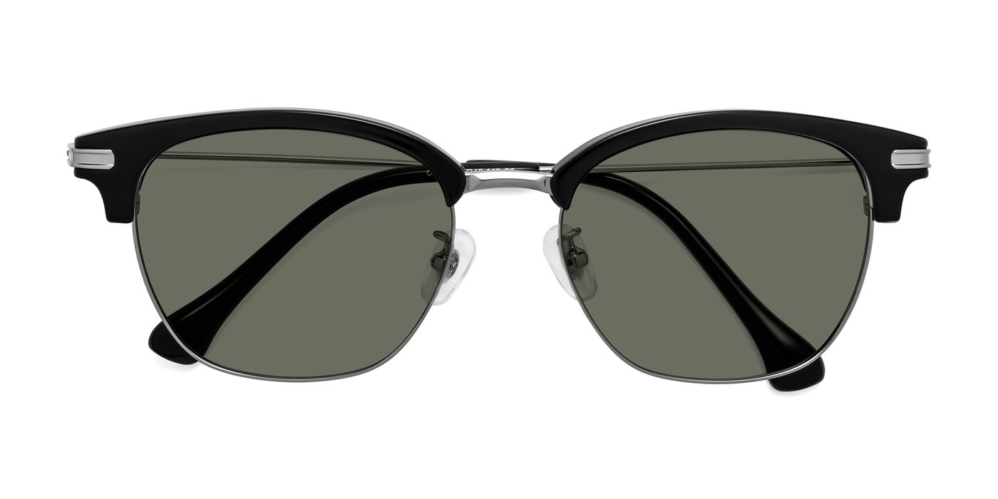 Obrien - Black/Sliver Polarized Sunglasses