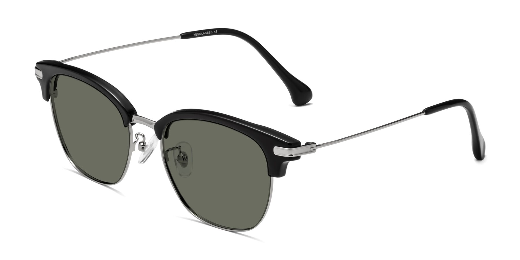 Angle of Obrien in Black-Sliver with Gray Polarized Lenses