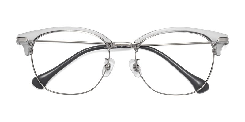 Obrien - Clear Gray / Silver Eyeglasses