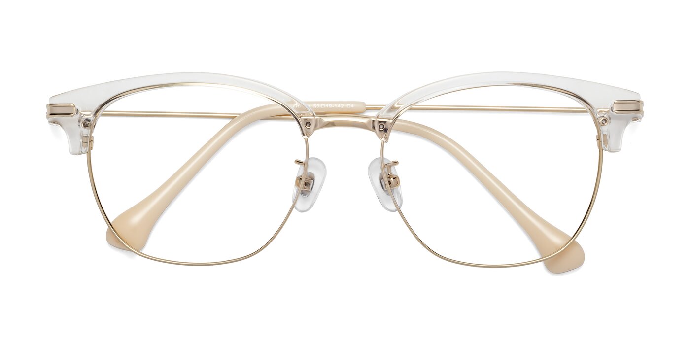 Obrien - Clear / Gold Eyeglasses