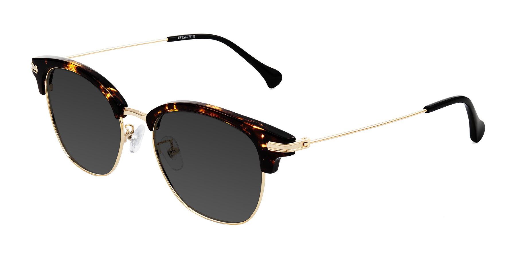 Angle of Obrien in Tortoise with Gray Tinted Lenses