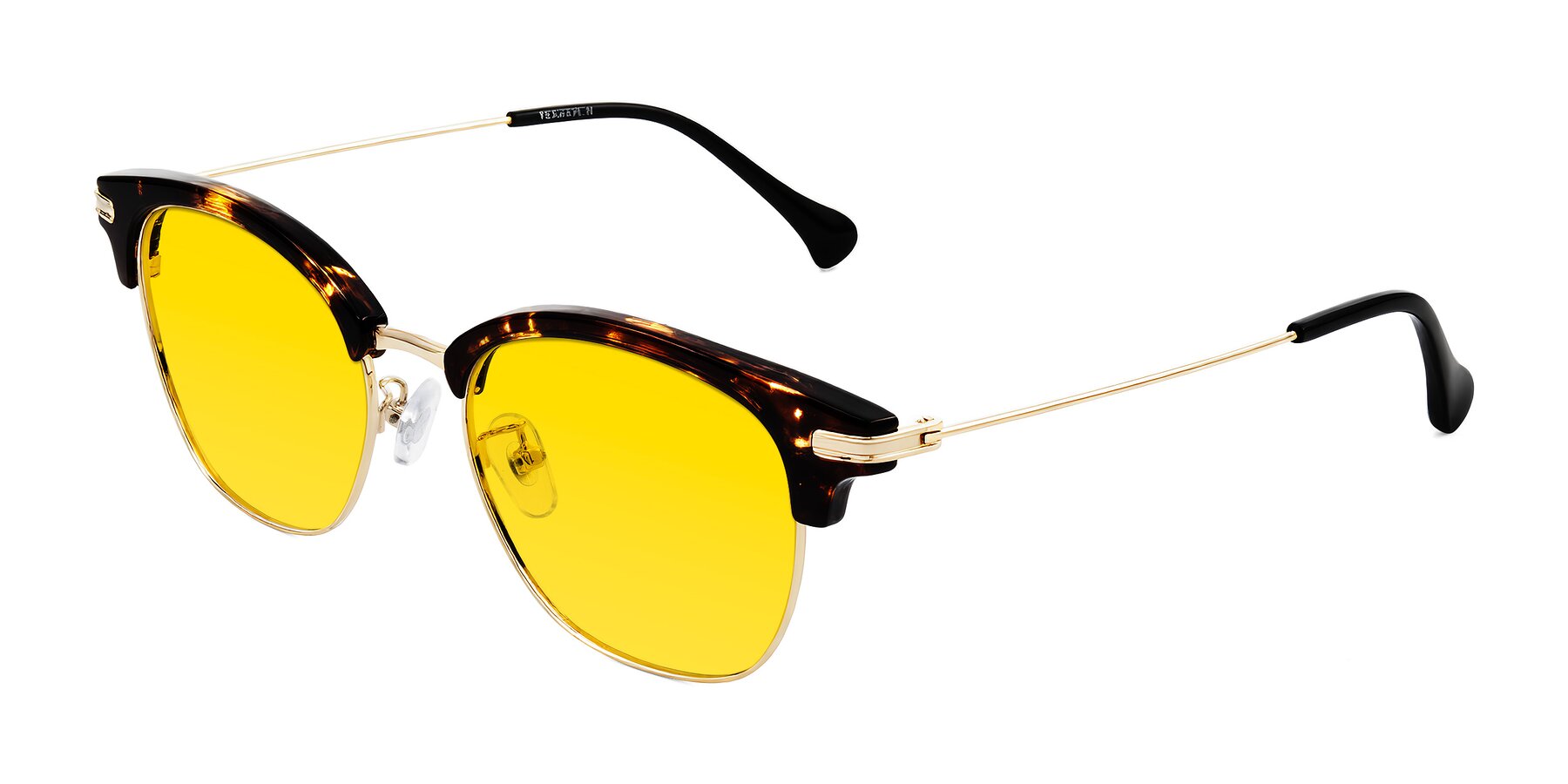 Angle of Obrien in Tortoise with Yellow Tinted Lenses