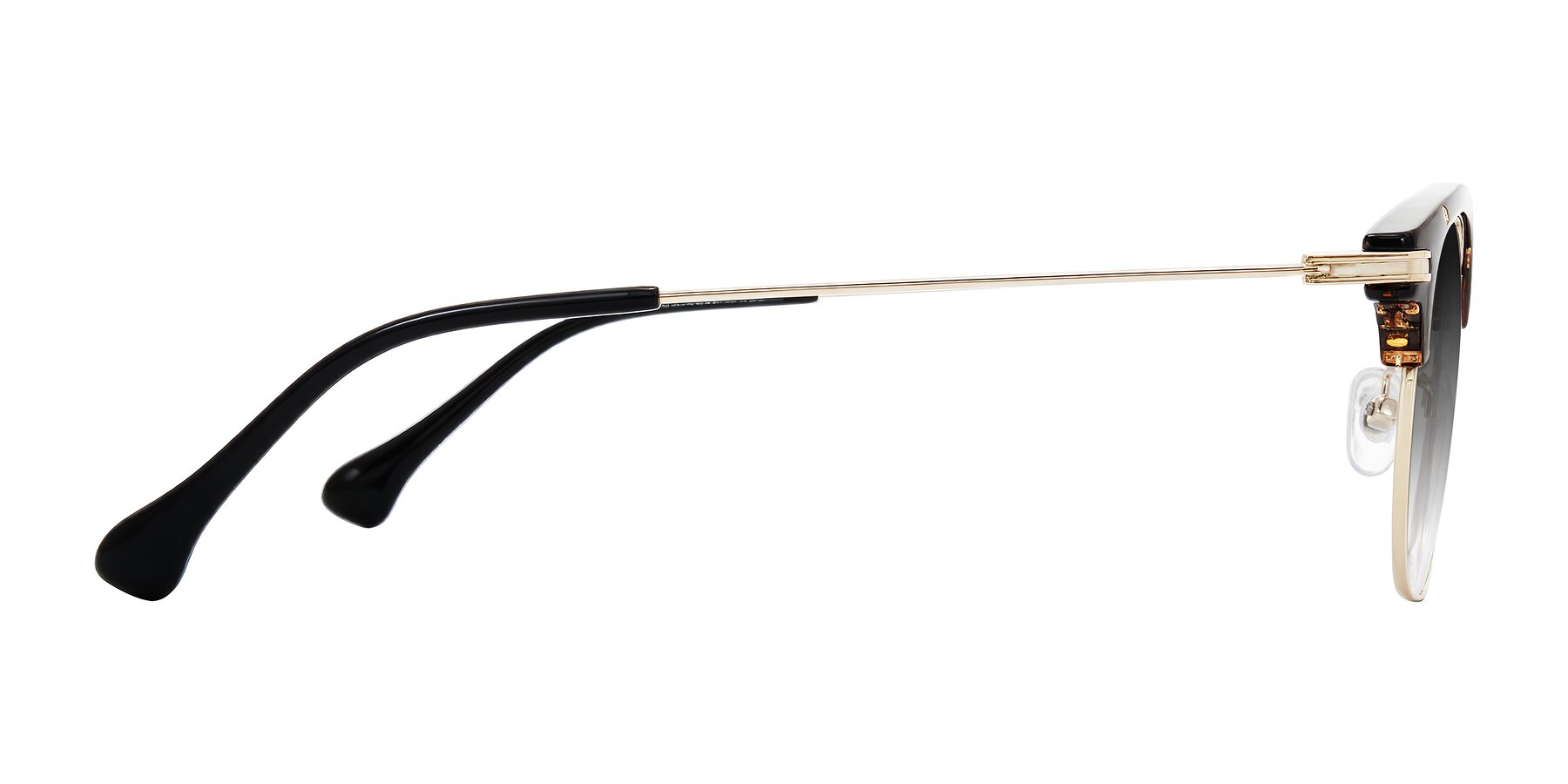 Side of Obrien in Tortoise with Gray Gradient Lenses