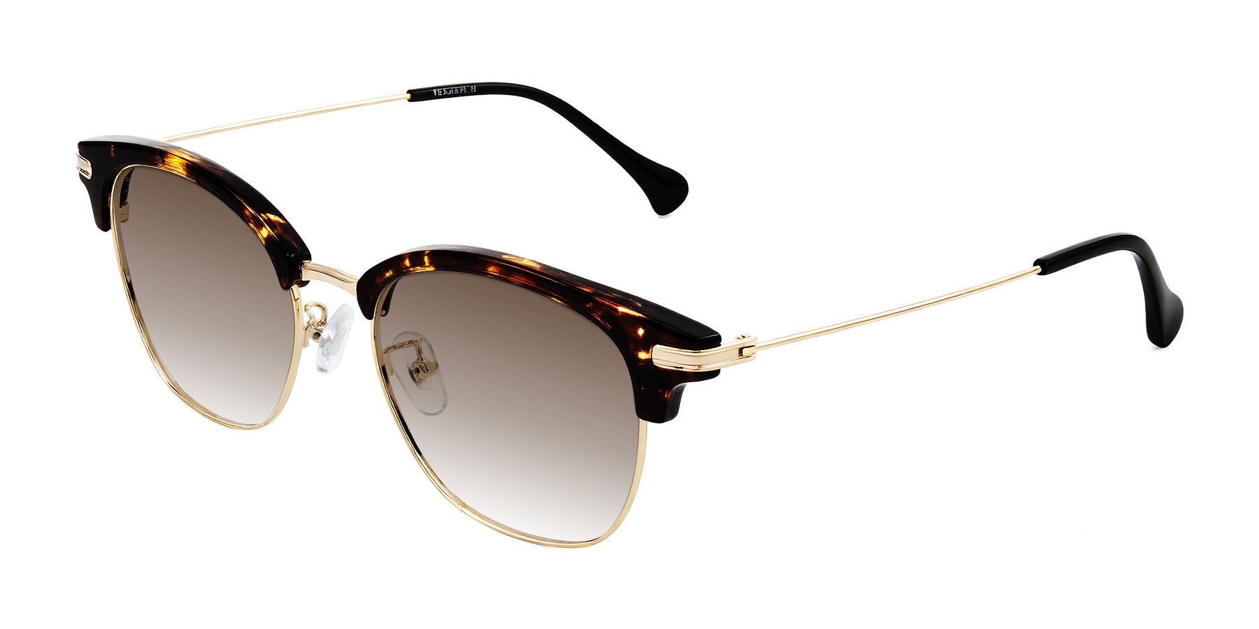 Angle of Obrien in Tortoise with Brown Gradient Lenses