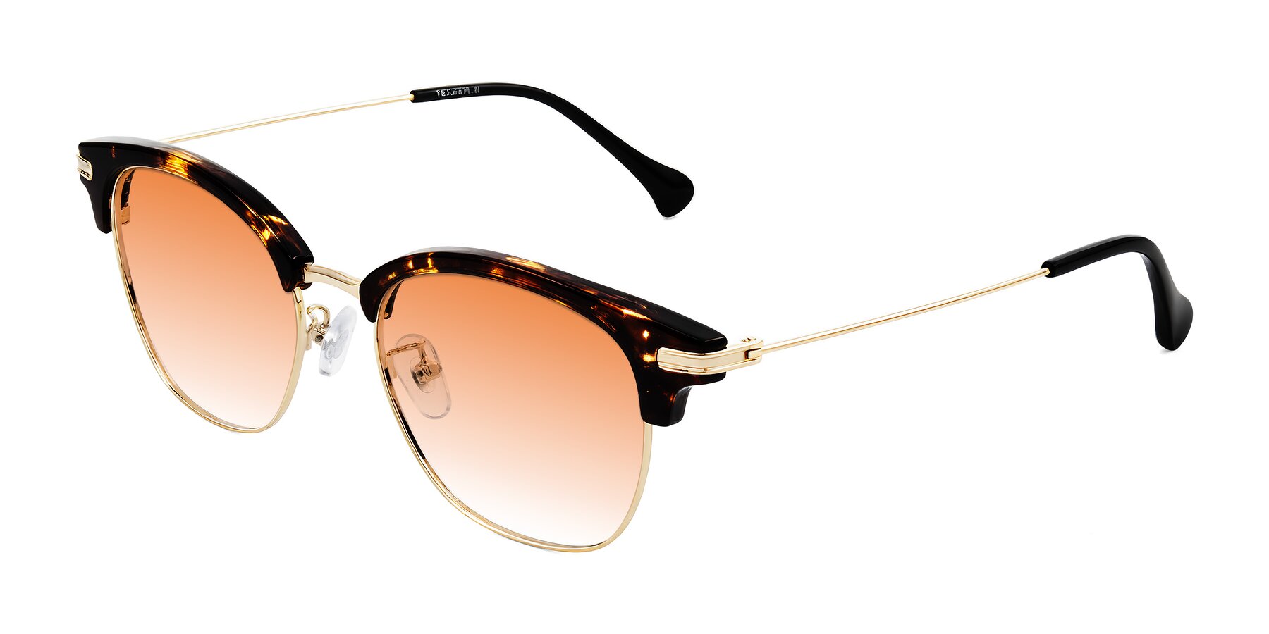 Angle of Obrien in Tortoise with Orange Gradient Lenses