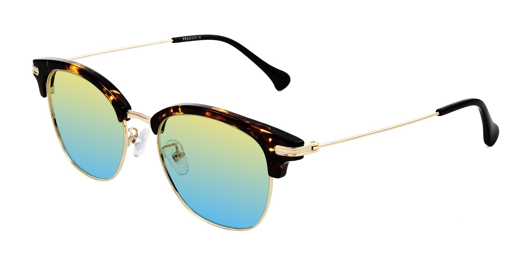 Angle of Obrien in Tortoise with Yellow / Blue Gradient Lenses