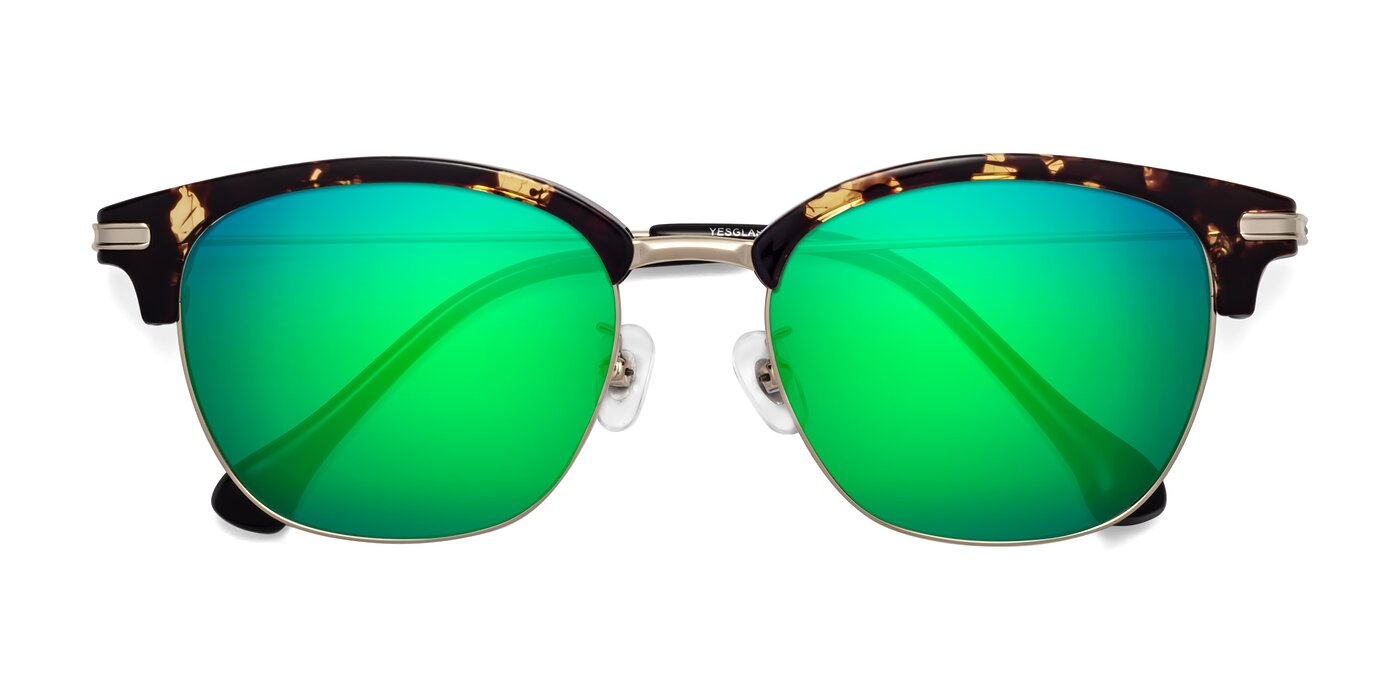 Obrien - Tortoise Flash Mirrored Sunglasses