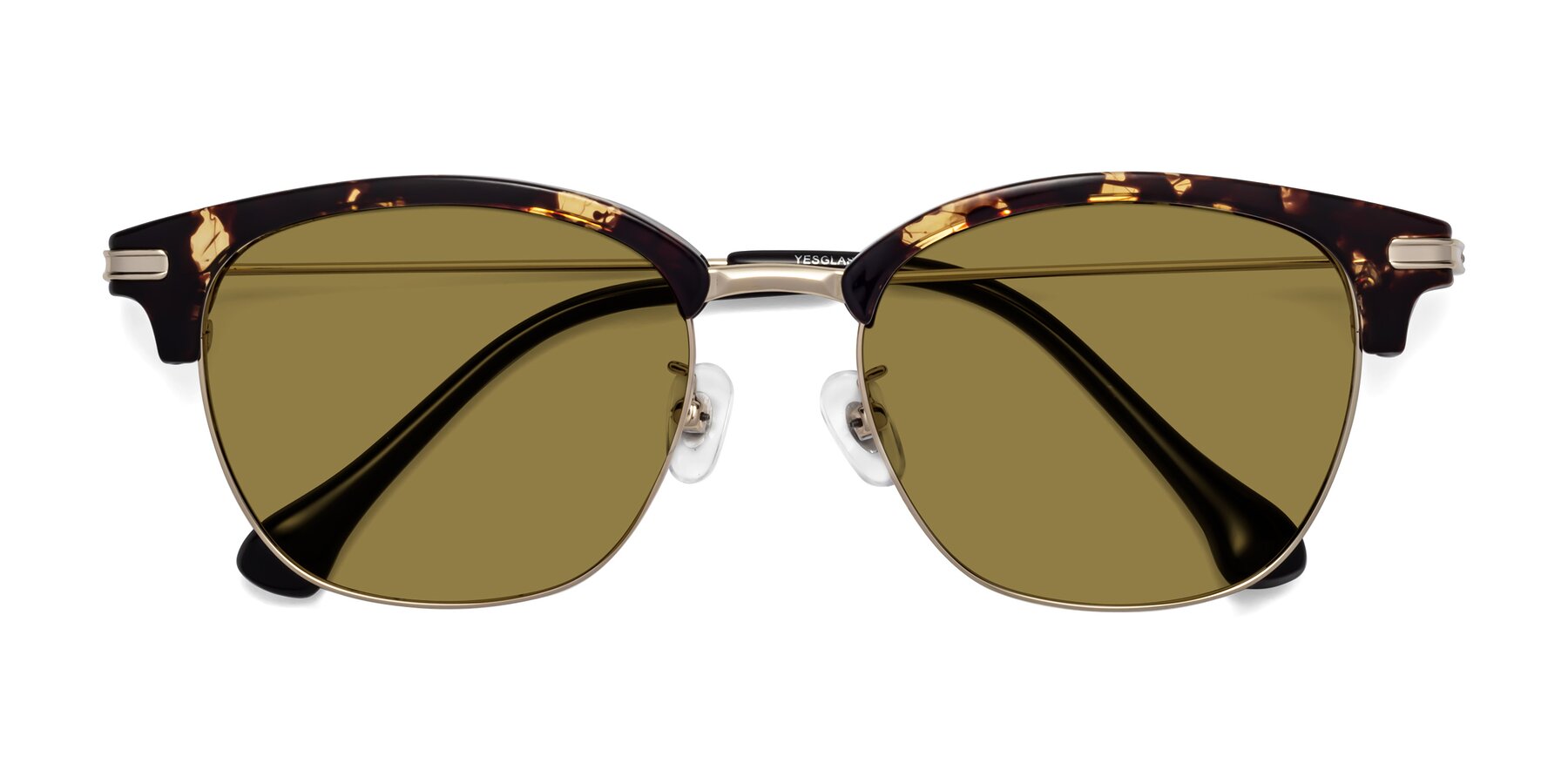 Folded Front of Obrien in Tortoise with Brown Polarized Lenses