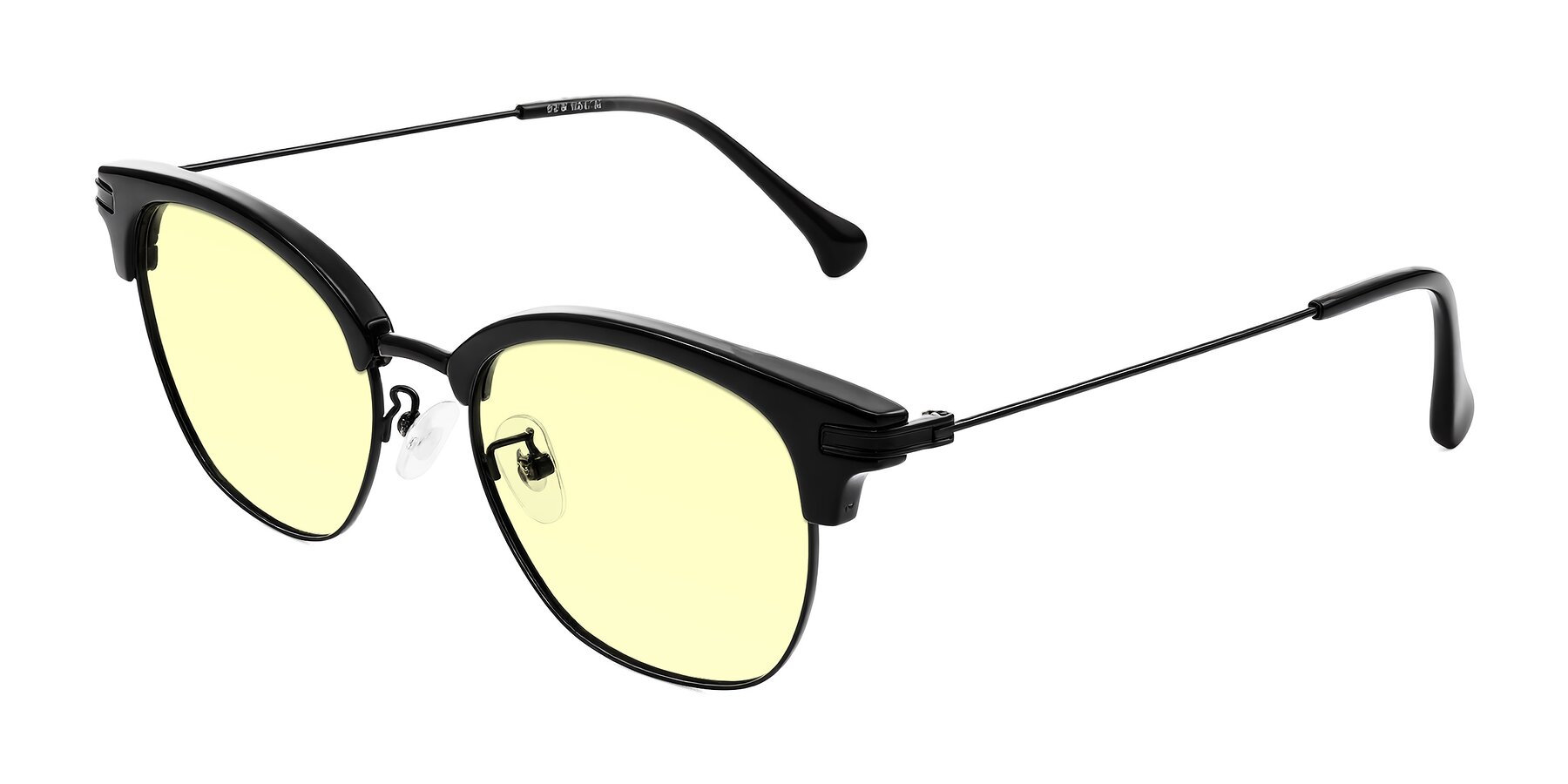 Angle of Obrien in Black with Light Yellow Tinted Lenses