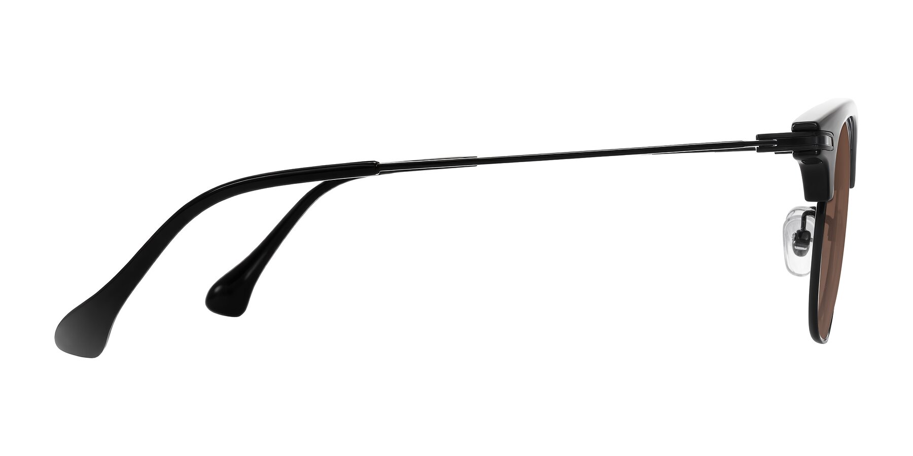 Side of Obrien in Black with Brown Tinted Lenses
