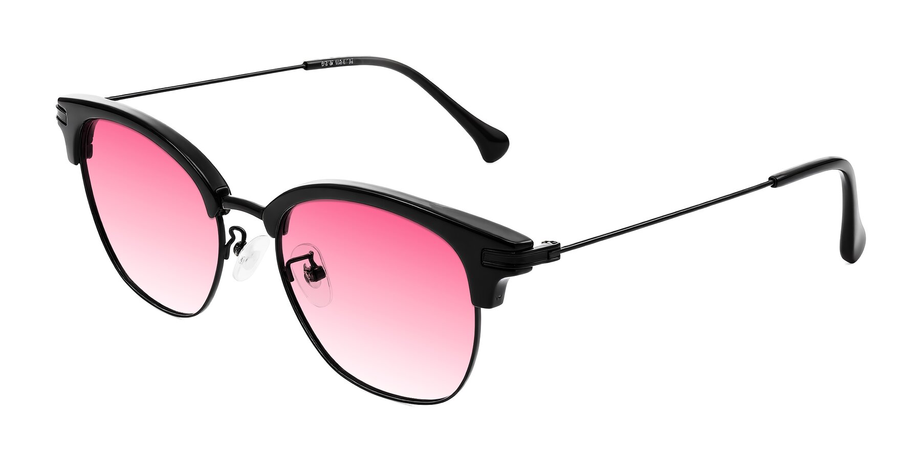 Angle of Obrien in Black with Pink Gradient Lenses