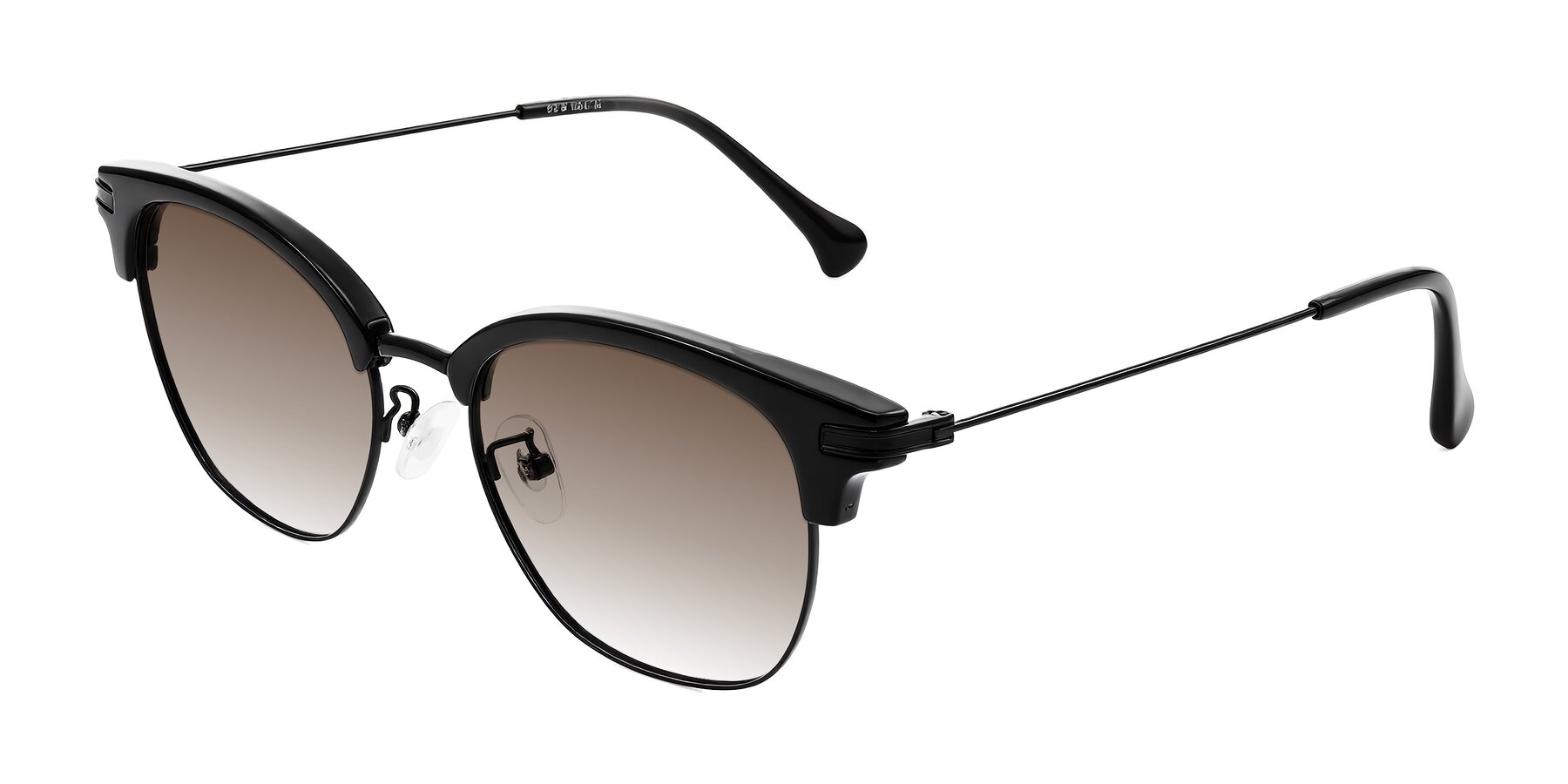 Angle of Obrien in Black with Brown Gradient Lenses