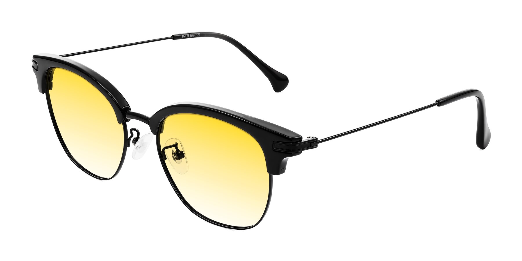 Angle of Obrien in Black with Yellow Gradient Lenses