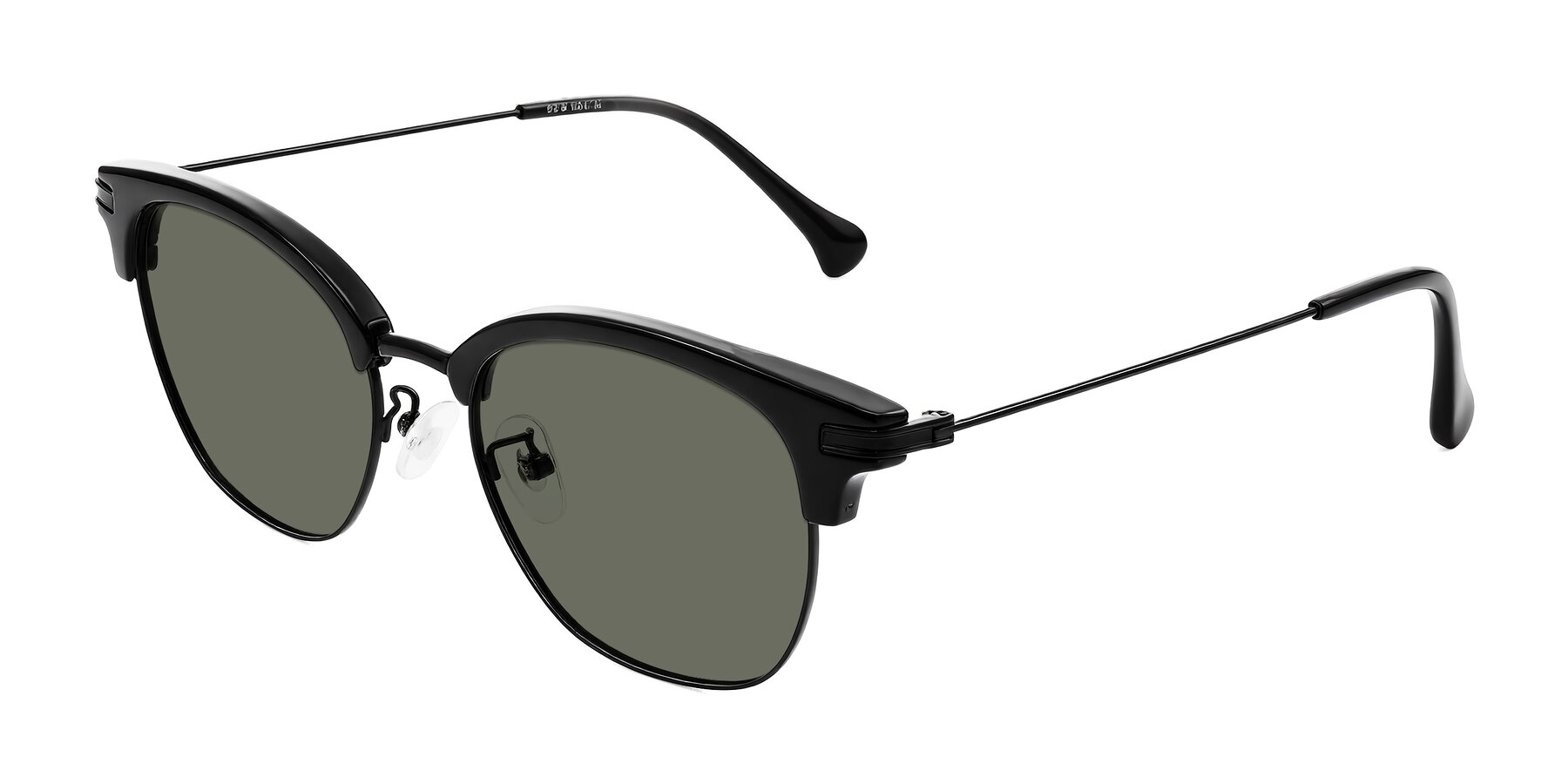 Angle of Obrien in Black with Gray Polarized Lenses