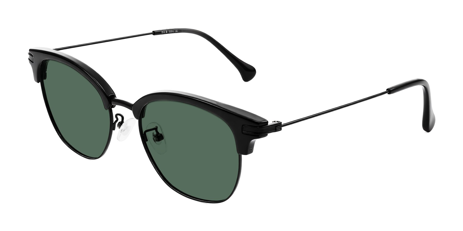 Angle of Obrien in Black with Green Polarized Lenses