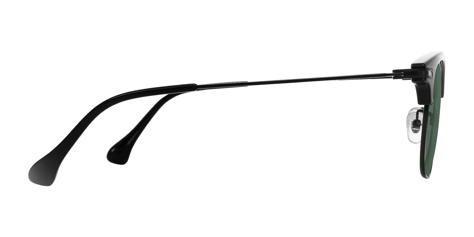 Side of Obrien in Black with Green Polarized Lenses