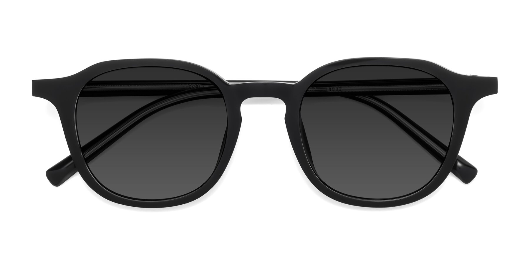 Folded Front of LaRode in Black with Gray Tinted Lenses