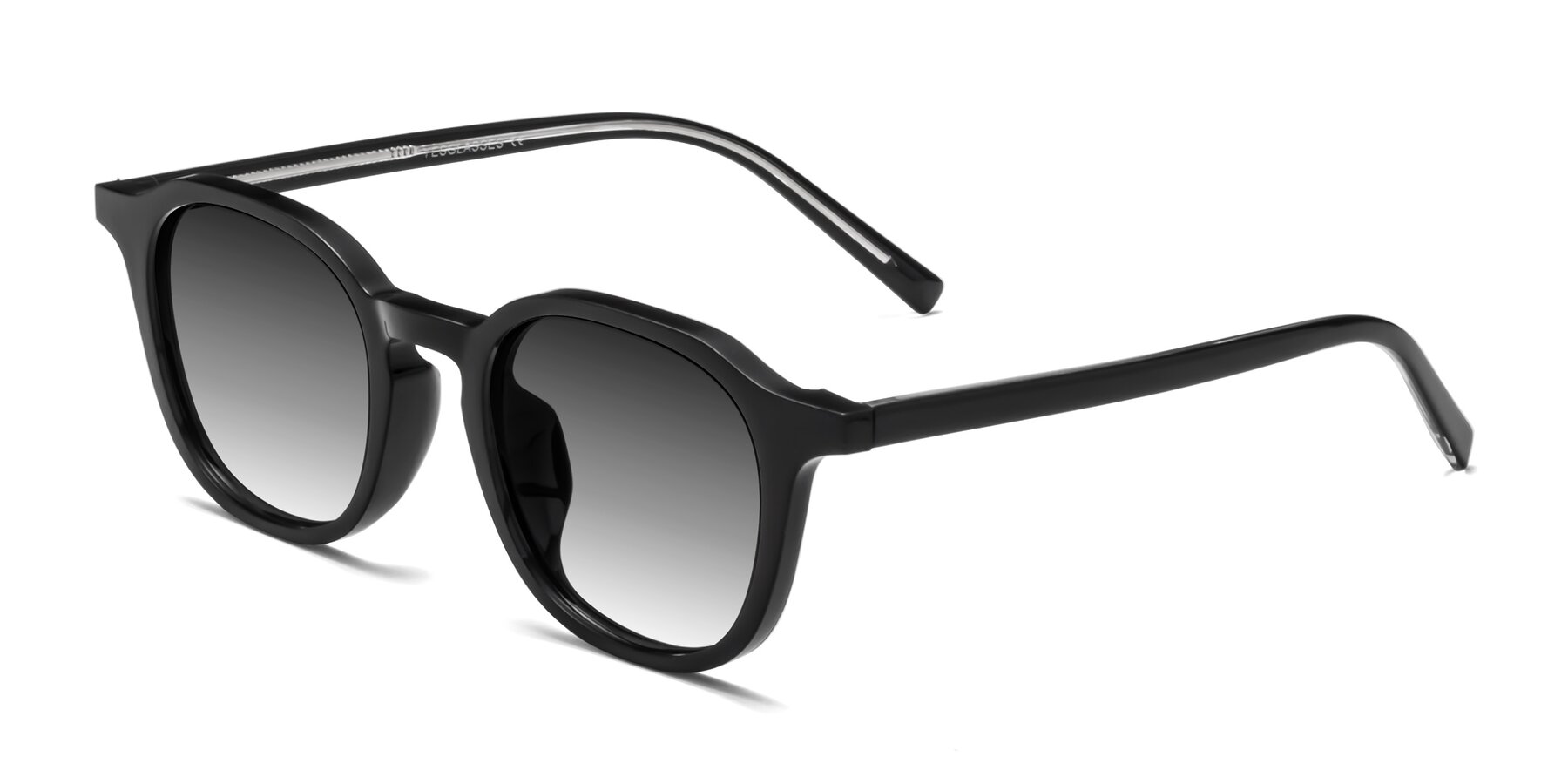 Angle of LaRode in Black with Gray Gradient Lenses