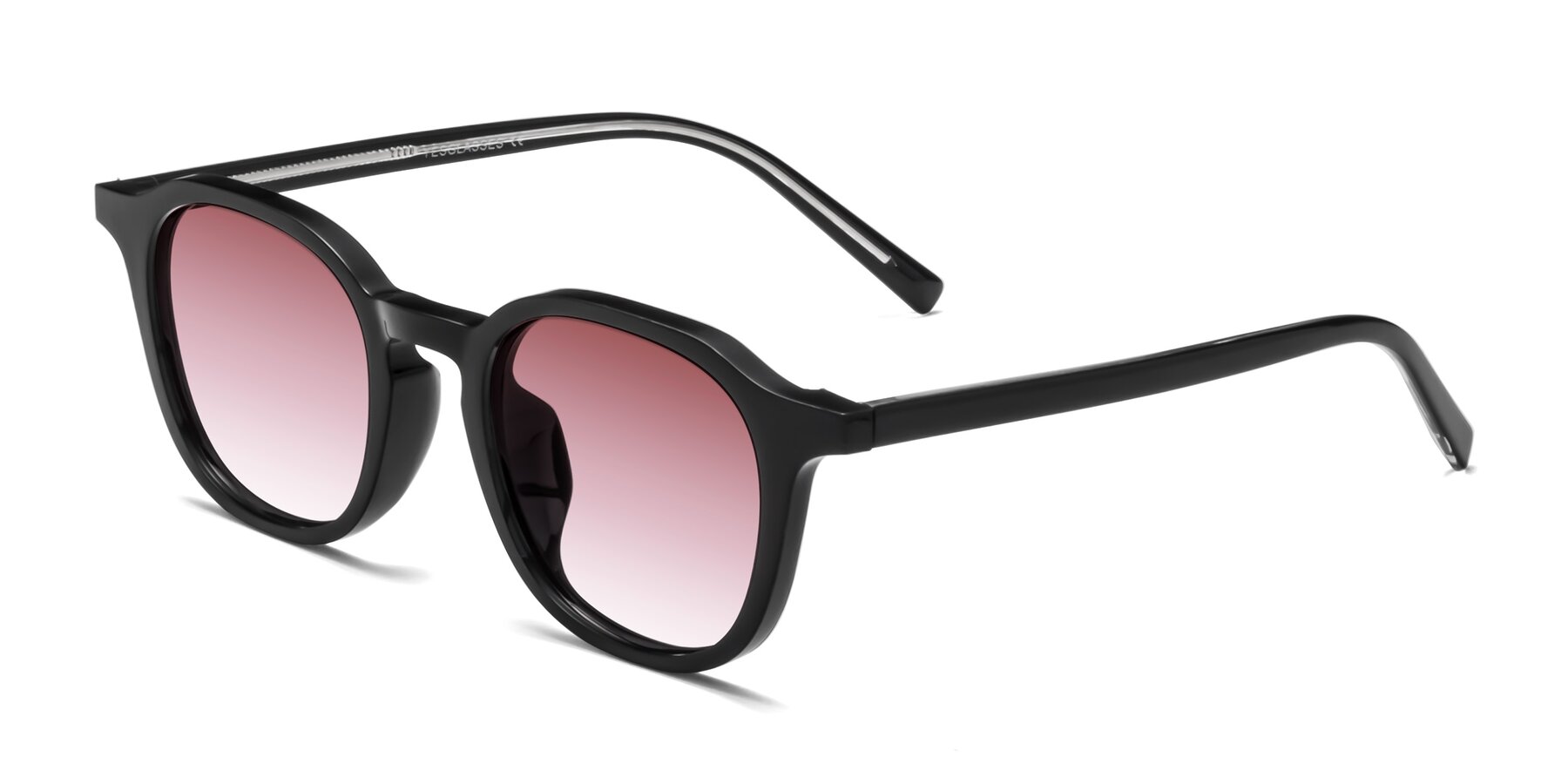 Angle of LaRode in Black with Garnet Gradient Lenses