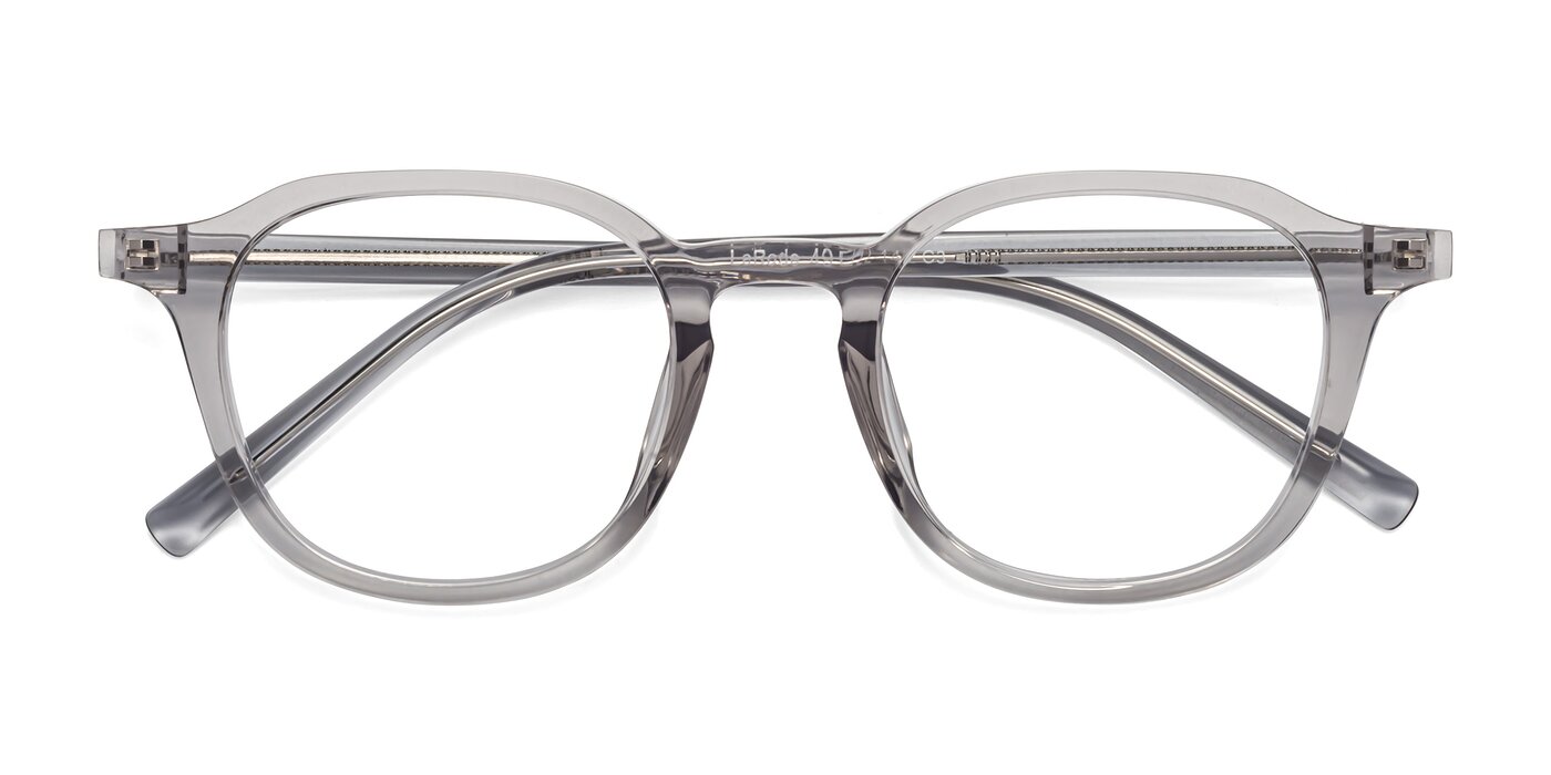 LaRode - Translucent Gray Eyeglasses