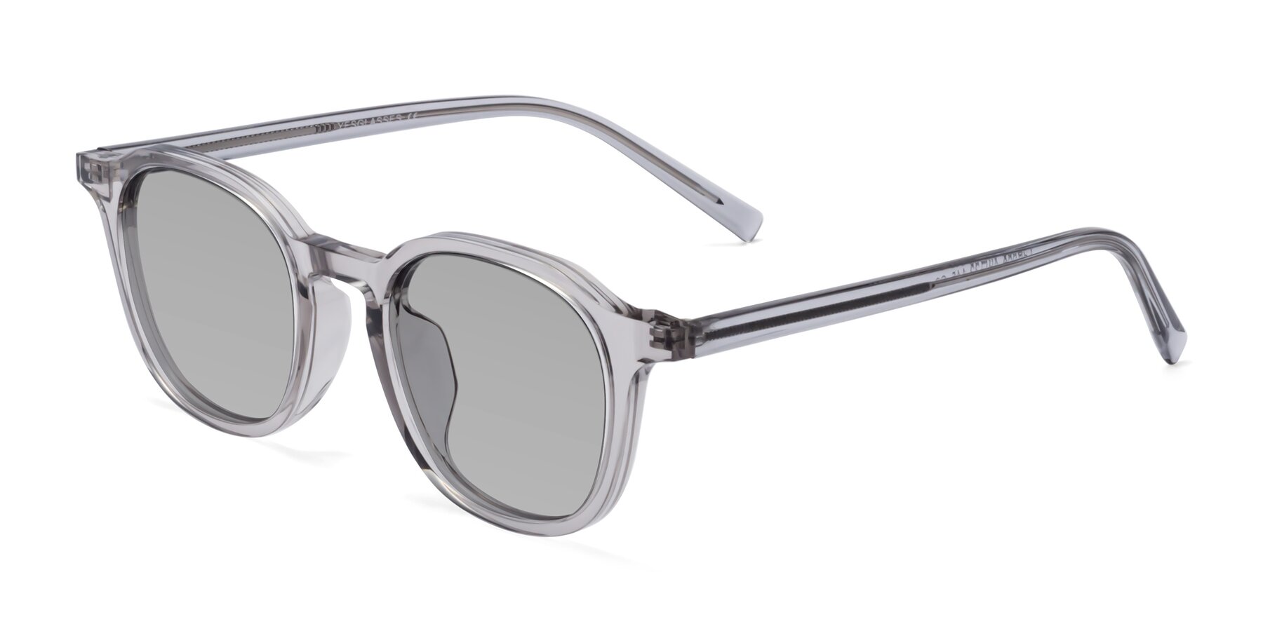 Angle of LaRode in Translucent Gray with Light Gray Tinted Lenses