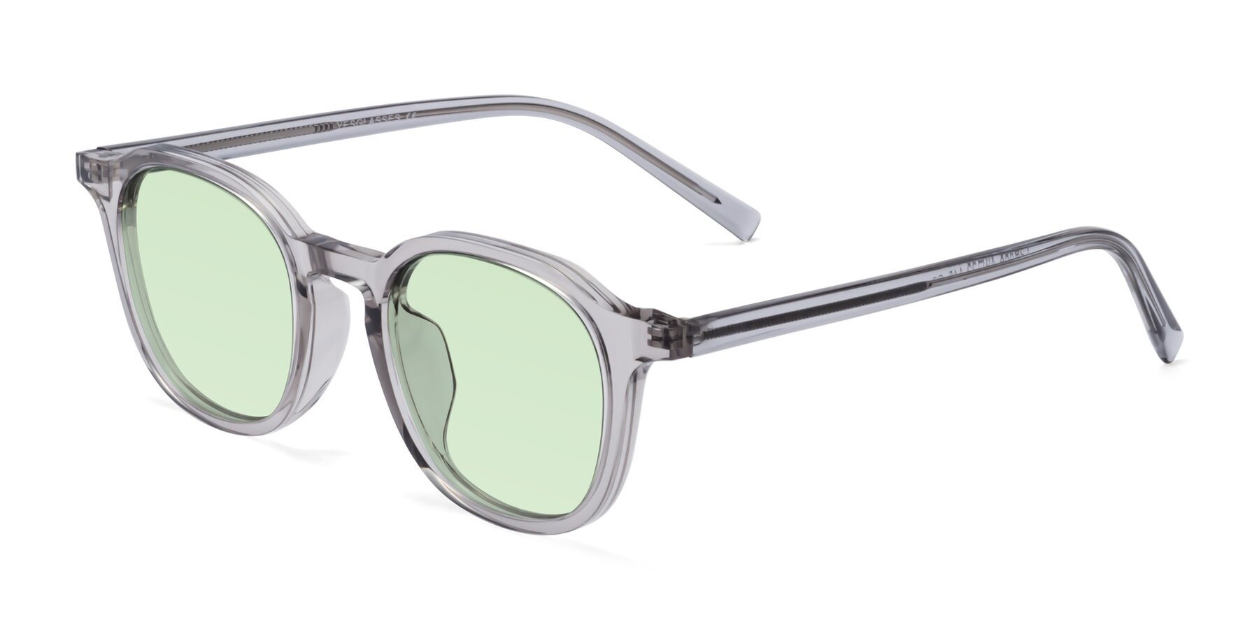 Angle of LaRode in Translucent Gray with Light Green Tinted Lenses