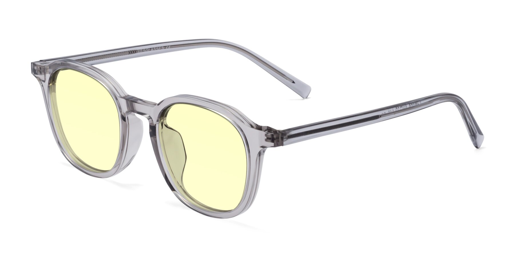 Angle of LaRode in Translucent Gray with Light Yellow Tinted Lenses