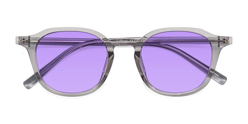 LaRode - Translucent Gray Tinted Sunglasses