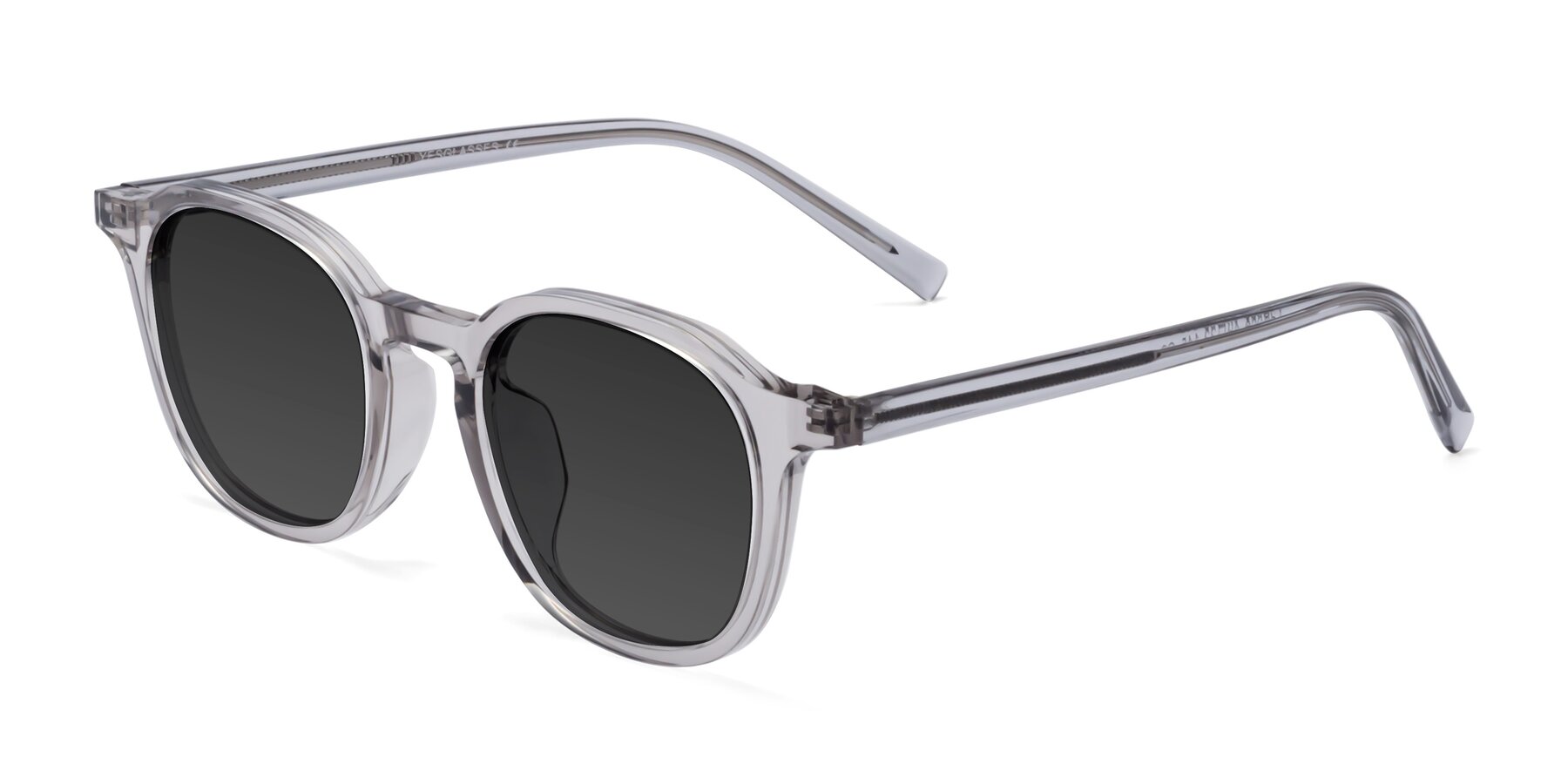 Angle of LaRode in Translucent Gray with Gray Tinted Lenses