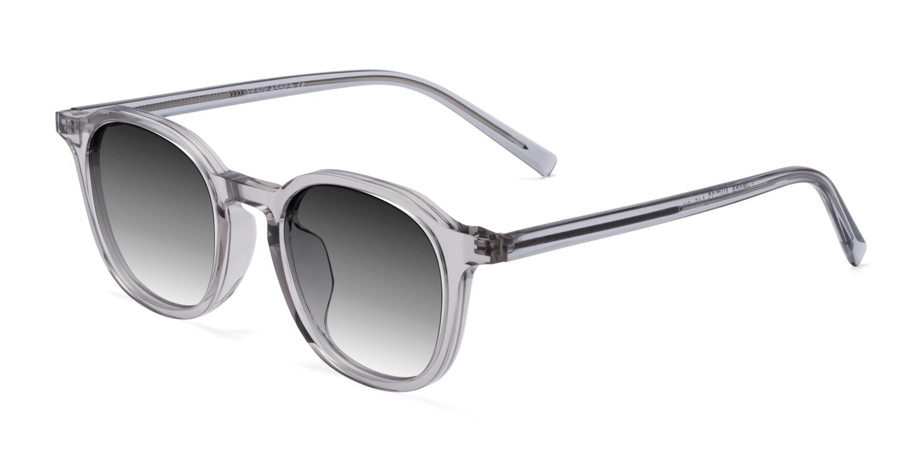 Angle of LaRode in Translucent Gray with Gray Gradient Lenses