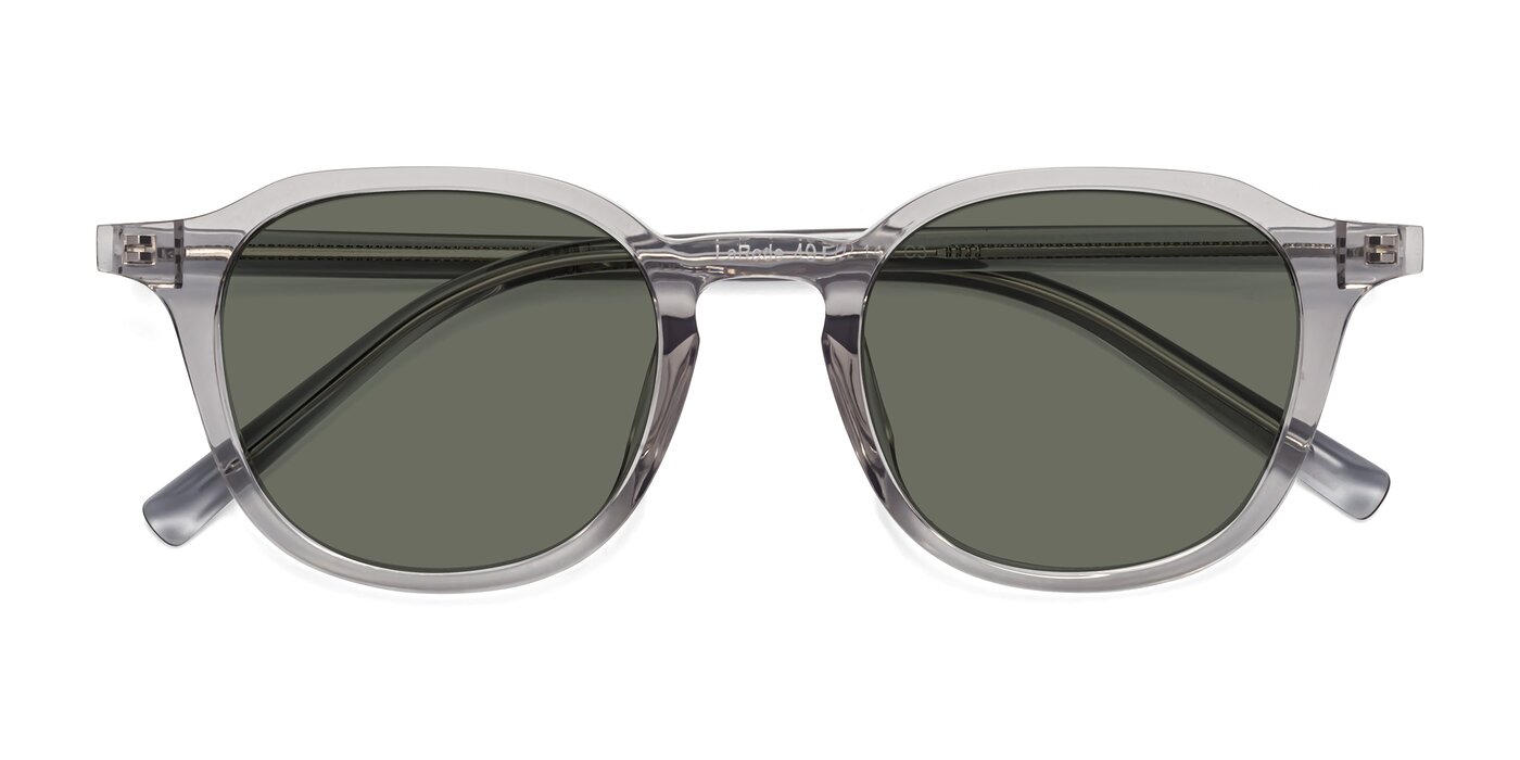 LaRode - Translucent Gray Polarized Sunglasses