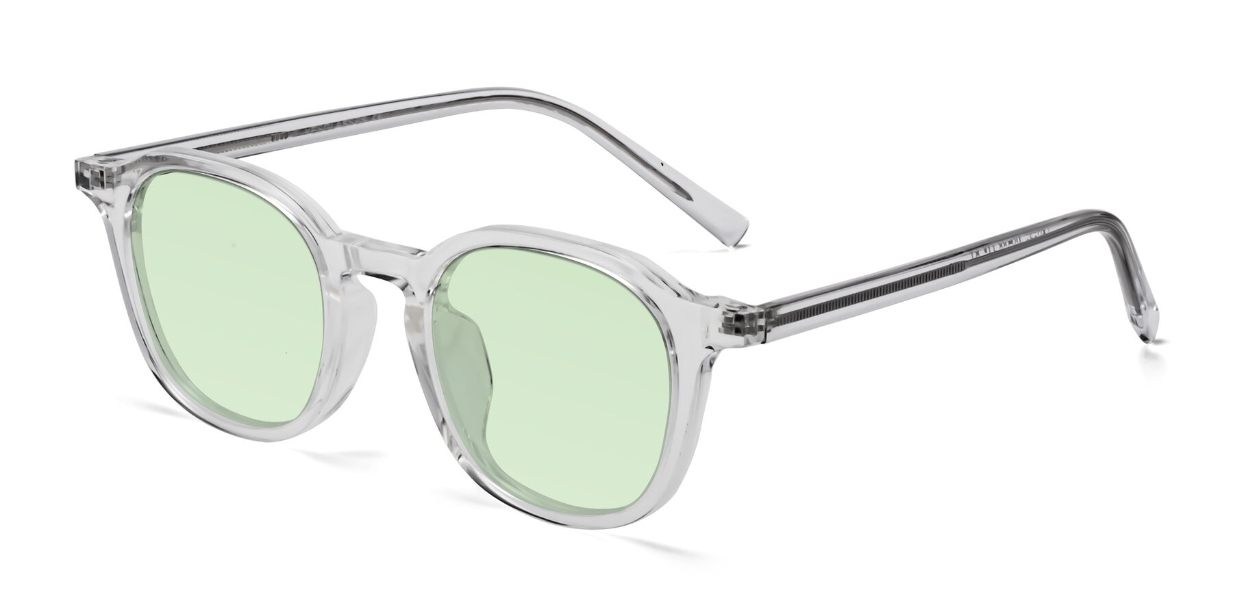 Angle of LaRode in Clear with Light Green Tinted Lenses