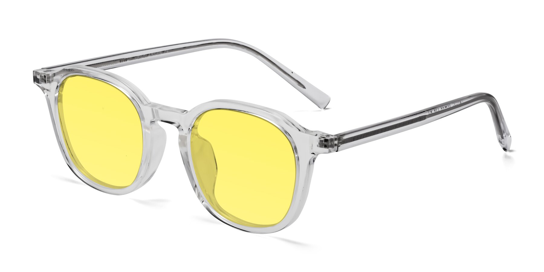 Angle of LaRode in Clear with Medium Yellow Tinted Lenses