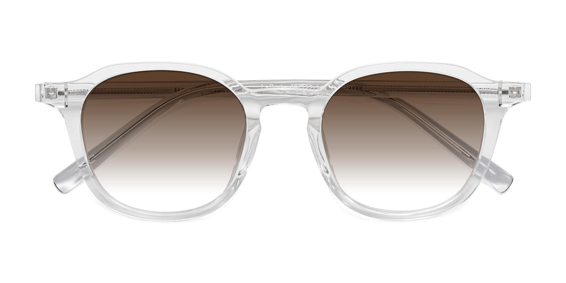 Folded Front of LaRode in Clear with Brown Gradient Lenses
