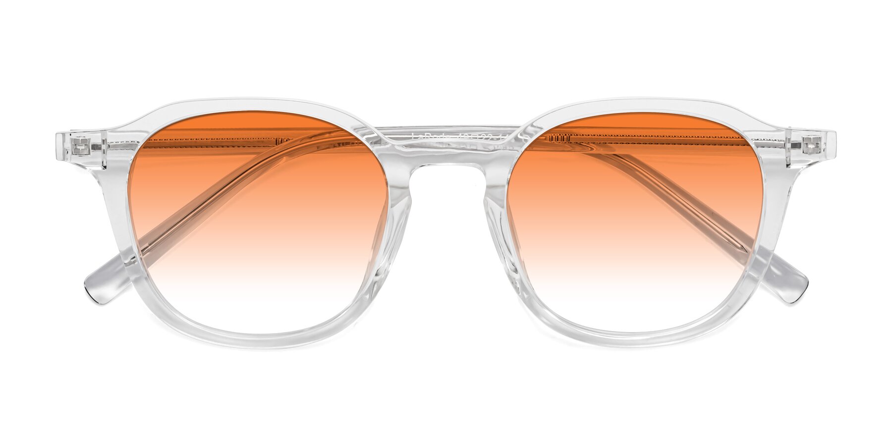 Folded Front of LaRode in Clear with Orange Gradient Lenses