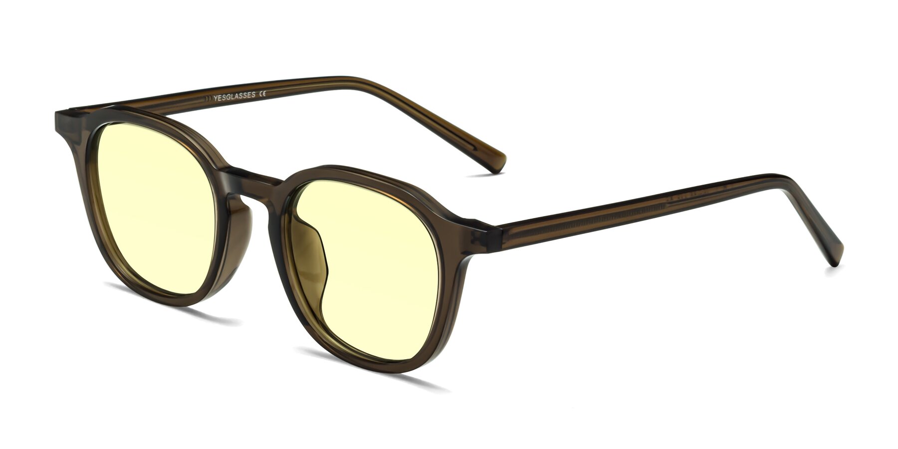 Angle of LaRode in Coffee with Light Yellow Tinted Lenses