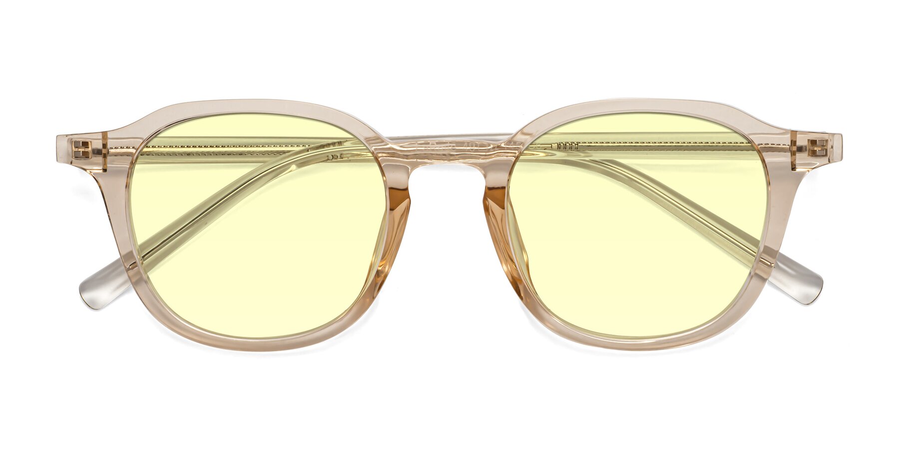 Folded Front of LaRode in Amber with Light Yellow Tinted Lenses