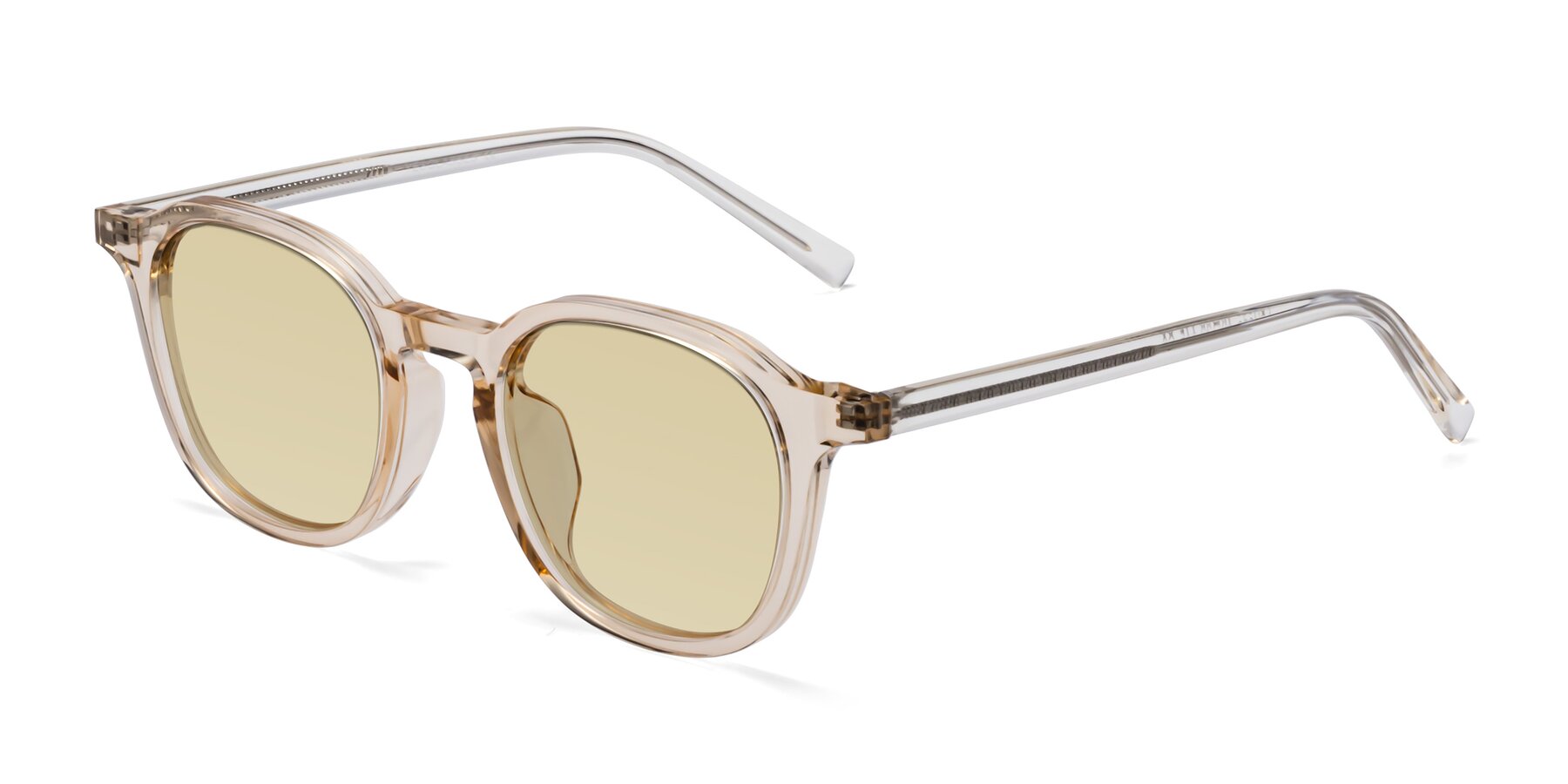 Angle of LaRode in Amber with Light Champagne Tinted Lenses