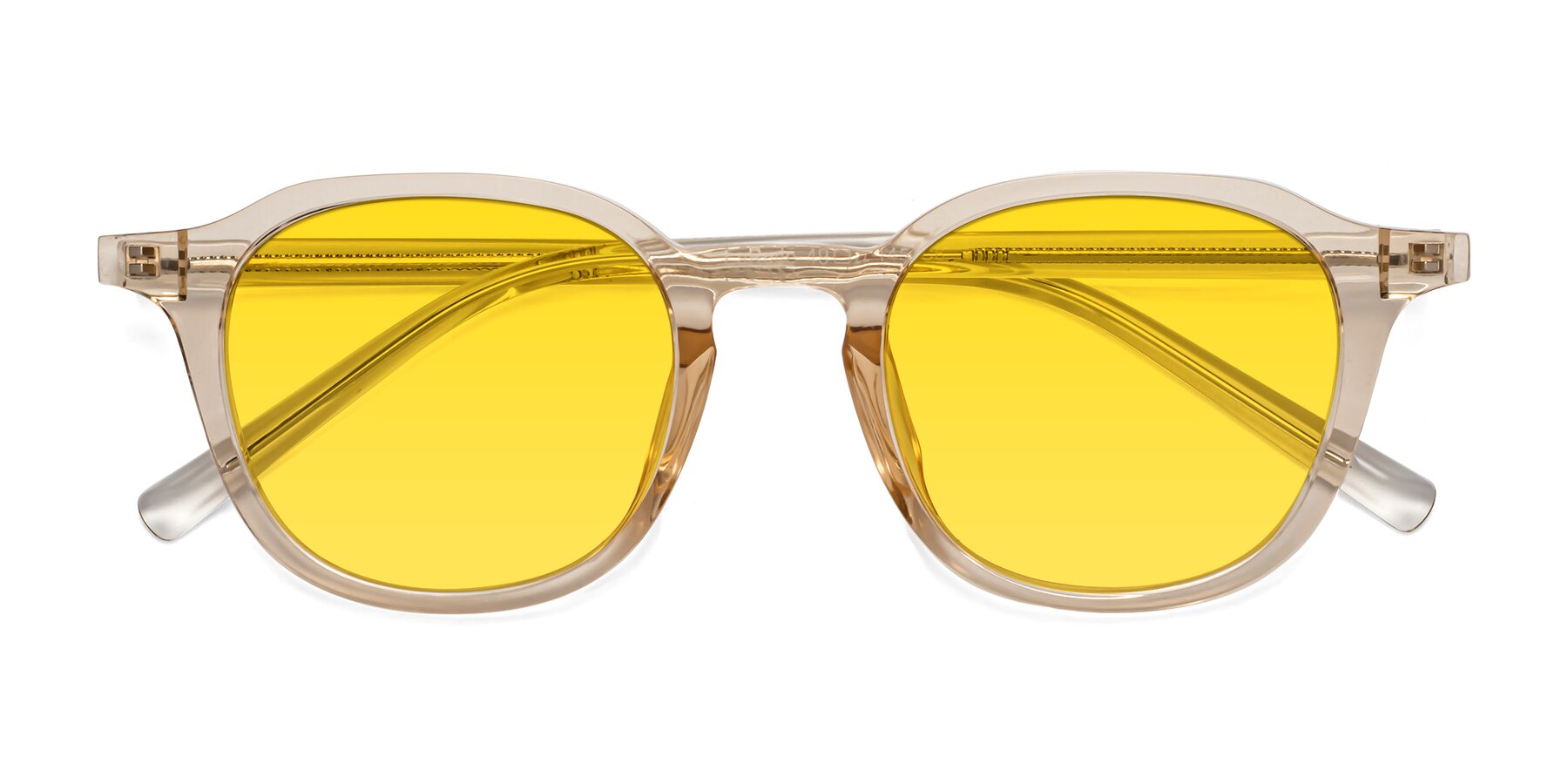 Folded Front of LaRode in Amber with Yellow Tinted Lenses