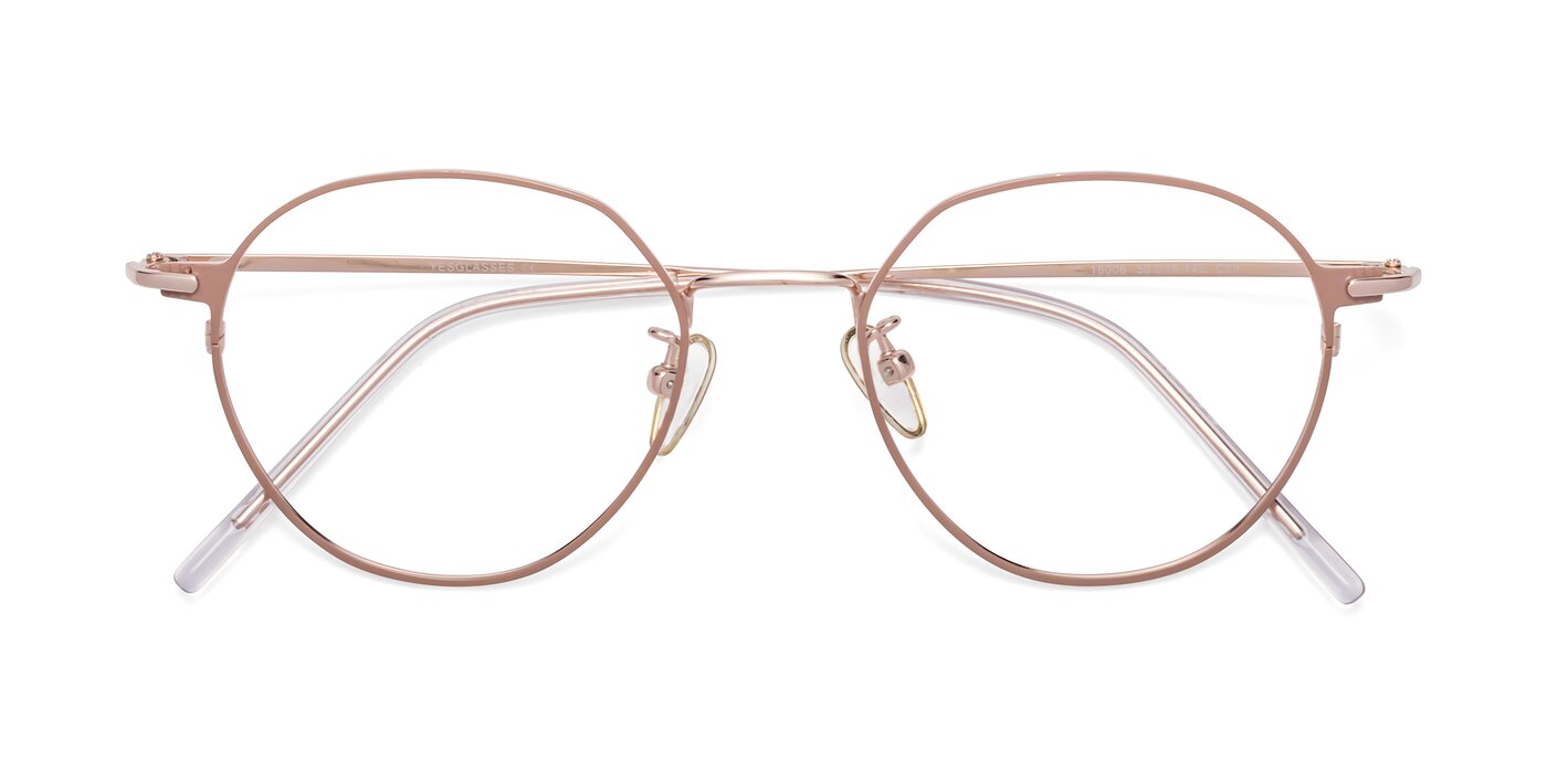 18006 - Pink / Rose Gold Eyeglasses