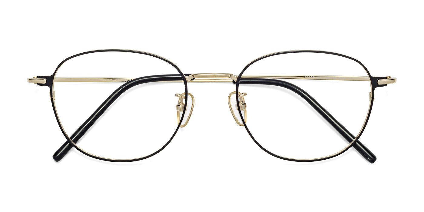 18008 - Black / Gold Eyeglasses