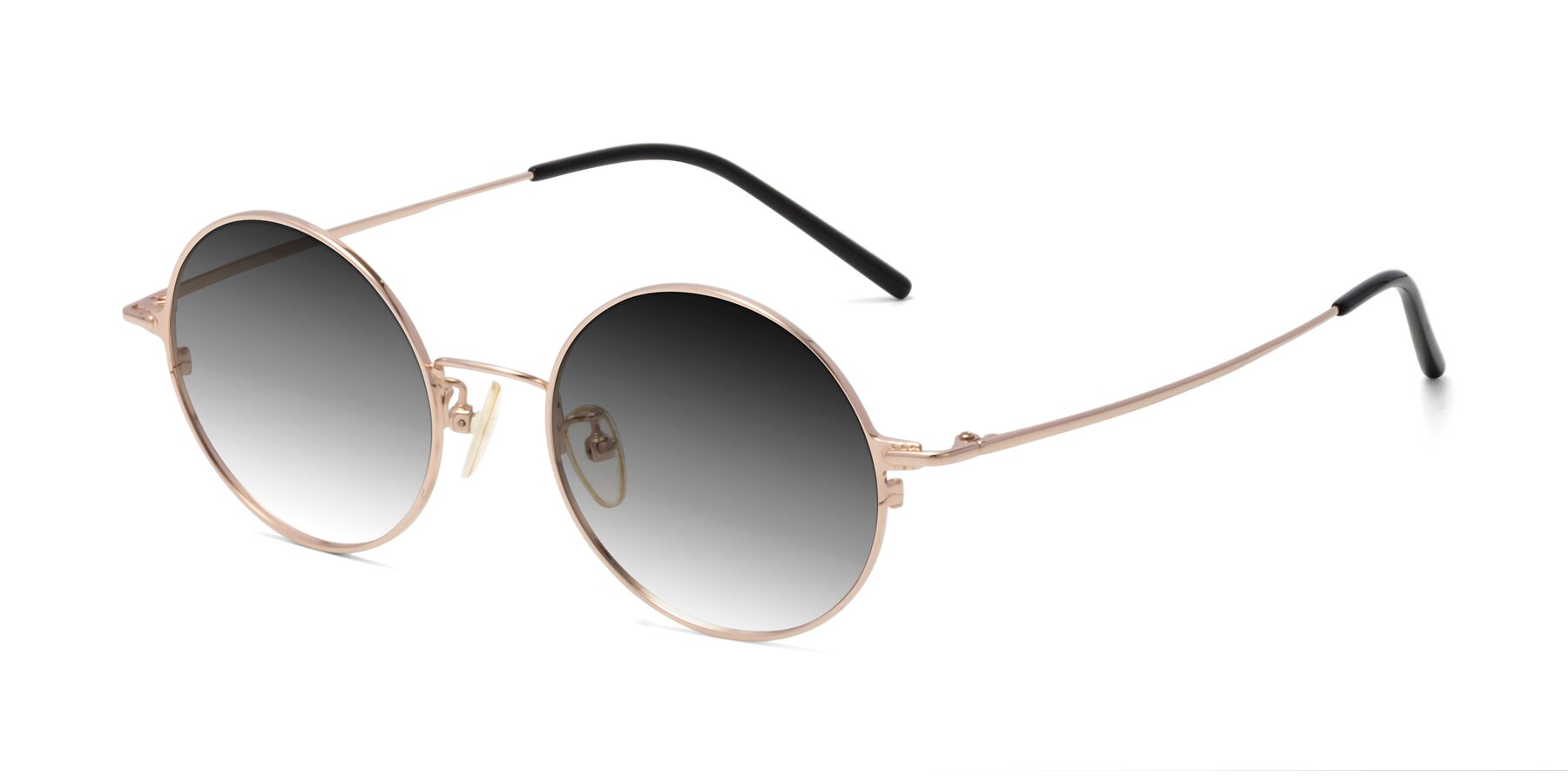 Angle of 18009 in Rose Gold with Gray Gradient Lenses